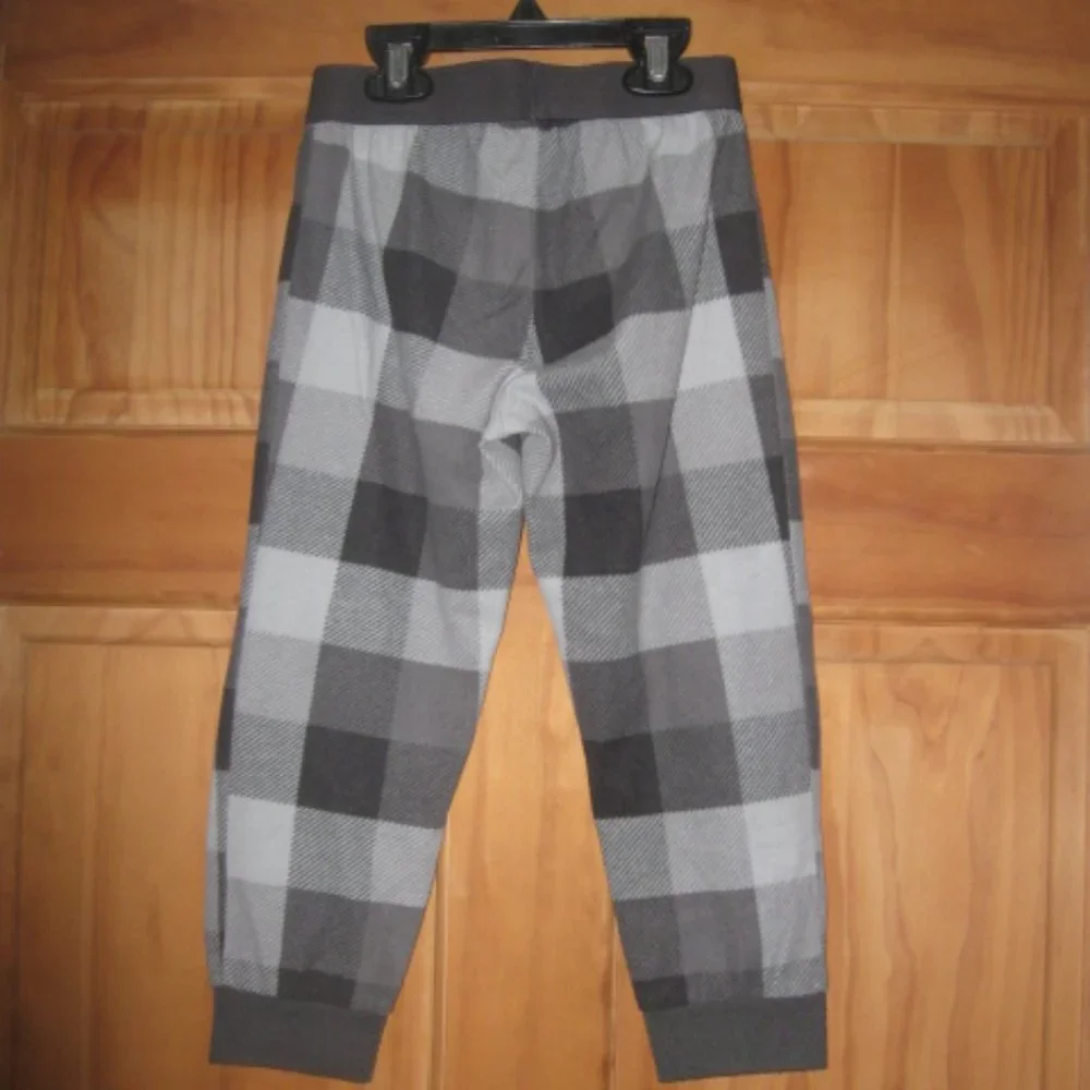 5/$20 Boys Old Navy Gray Plaid Fleece Pajama Pants